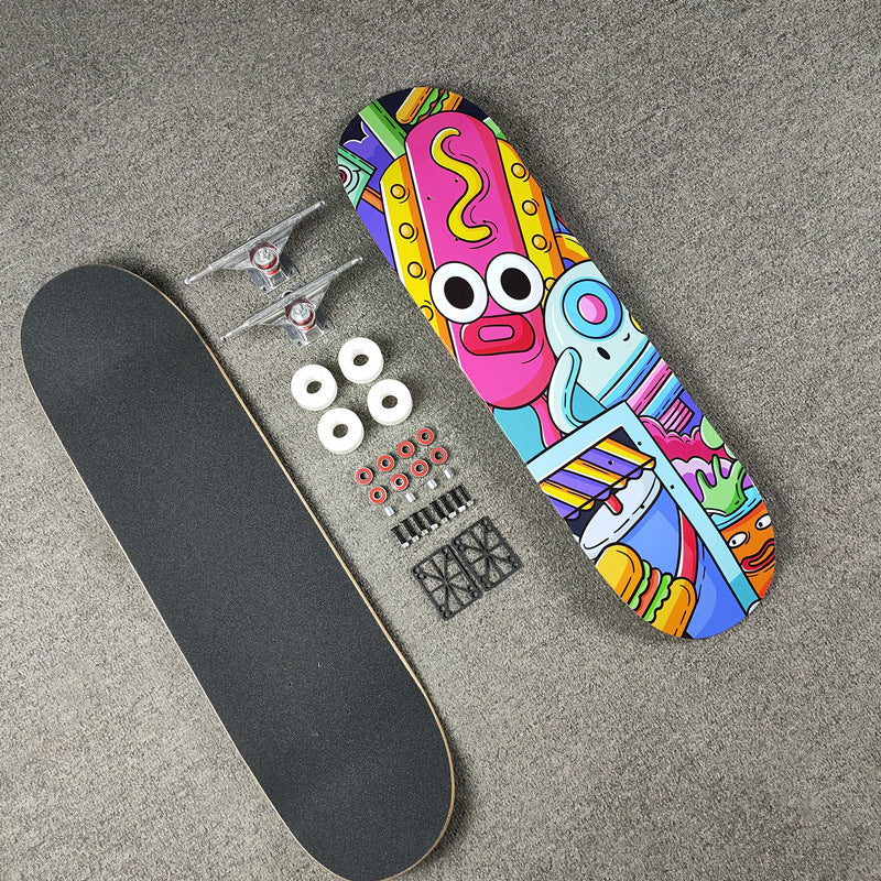 Complete Street Skateboard with Maple Deck Concave and Durable PU Wheels Siopsrl