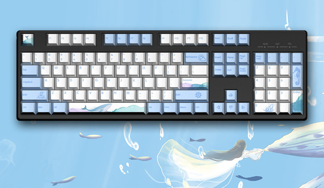 Siopsrl | Ocean-Themed Mechanical Keyboard Siopsrl