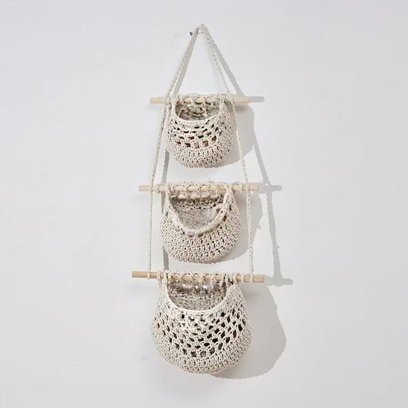 Hanging Crochet Storage Baskets Siopsrl