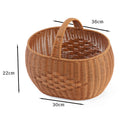 Handwoven Storage Basket with Handle Siopsrl