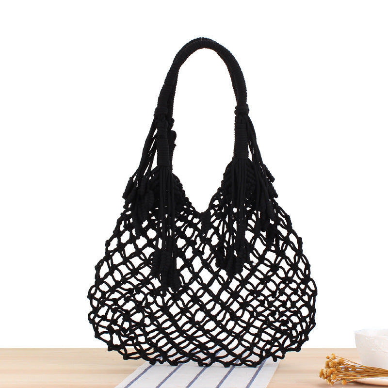 Siopsrl | Macrame Tote Bag with Inner Pocket Siopsrl