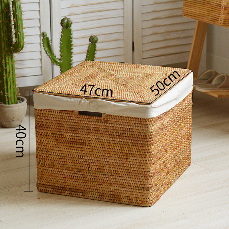 Women rectangular rattan storage basket Siopsrl