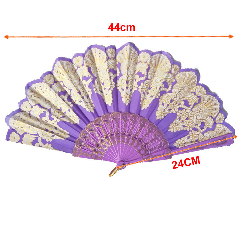 Siopsrl | Ladies' elegant hand fan with intricate decorations Siopsrl