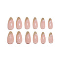 Siopsrl | Glitter-Accent Almond-Shape Press-On Nail Set Siopsrl