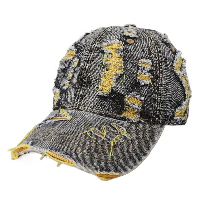 Siopsrl | Women's Distressed Denim Baseball Cap Siopsrl