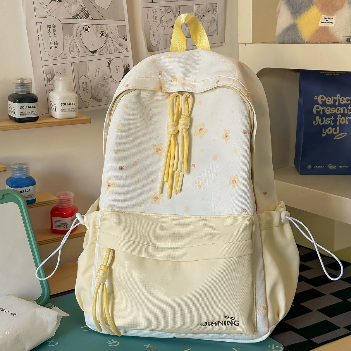 Siopsrl | Drawstring Closure Floral Print Backpack