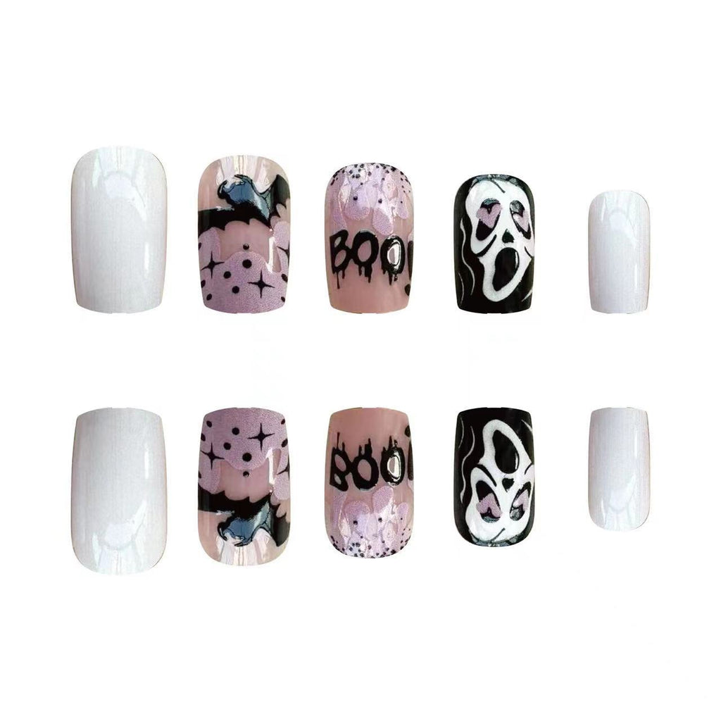 Halloween Fake Nail Set with Creative Scary Motifs Siopsrl