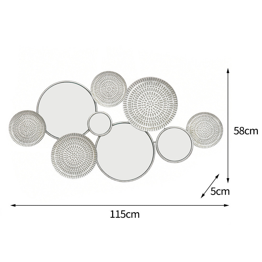 Chic Interconnected Circular Mirror Ensemble Siopsrl