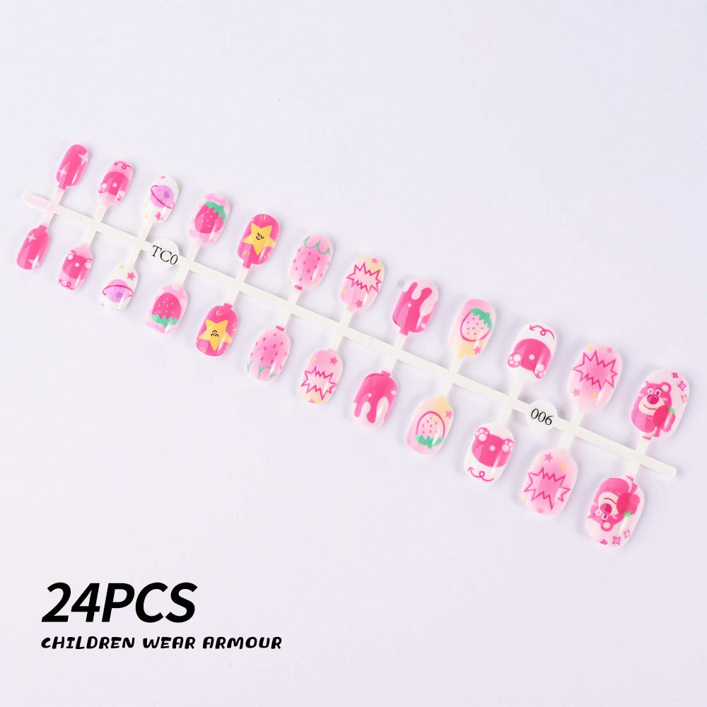 Siopsrl | Children's Fun-Themed Press-On Nail Set Siopsrl
