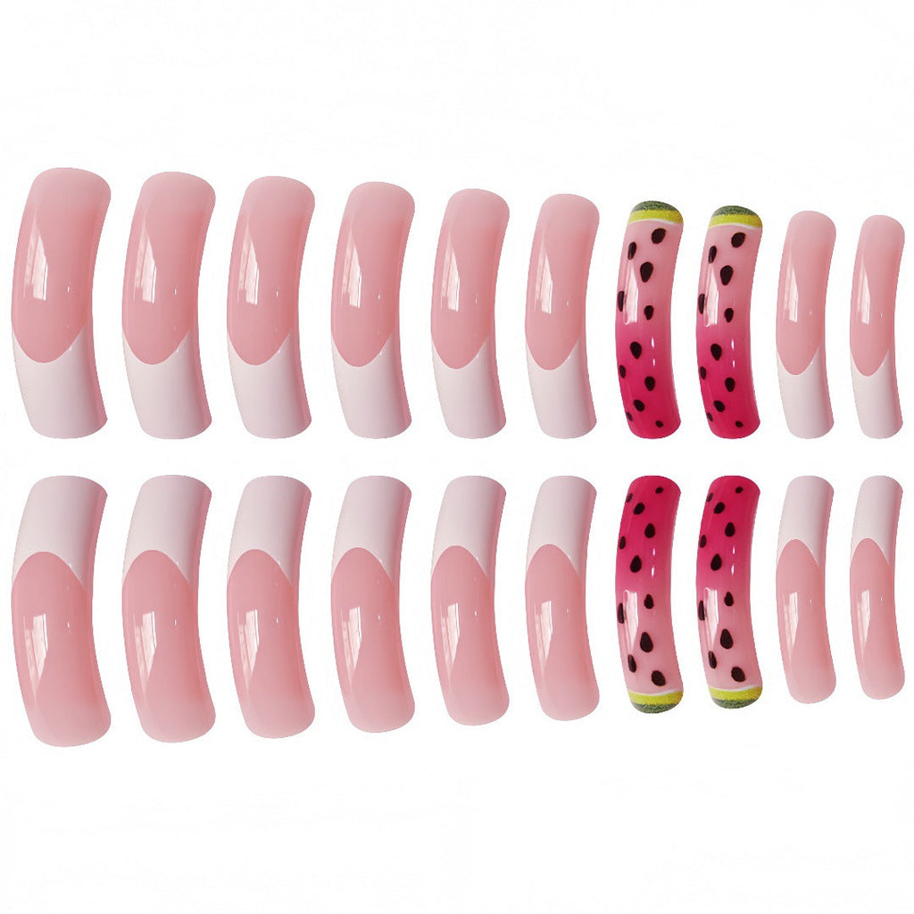 Siopsrl | Watermelon-Inspired Press-On Nail Set Siopsrl