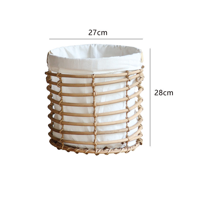 Decorative storage basket with fabric lining Siopsrl