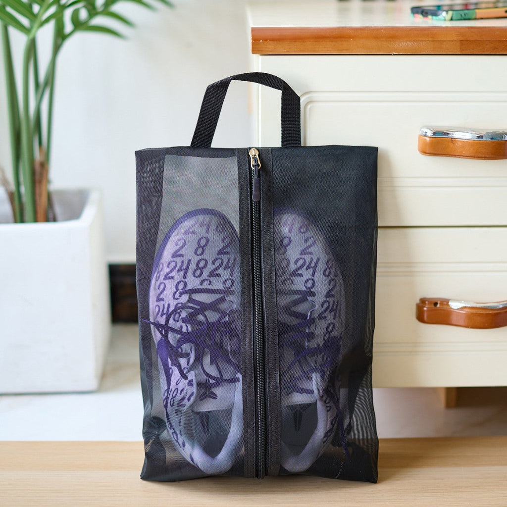 Siopsrl | Transparent Mesh Zipper Shoe Bag with Handle Siopsrl