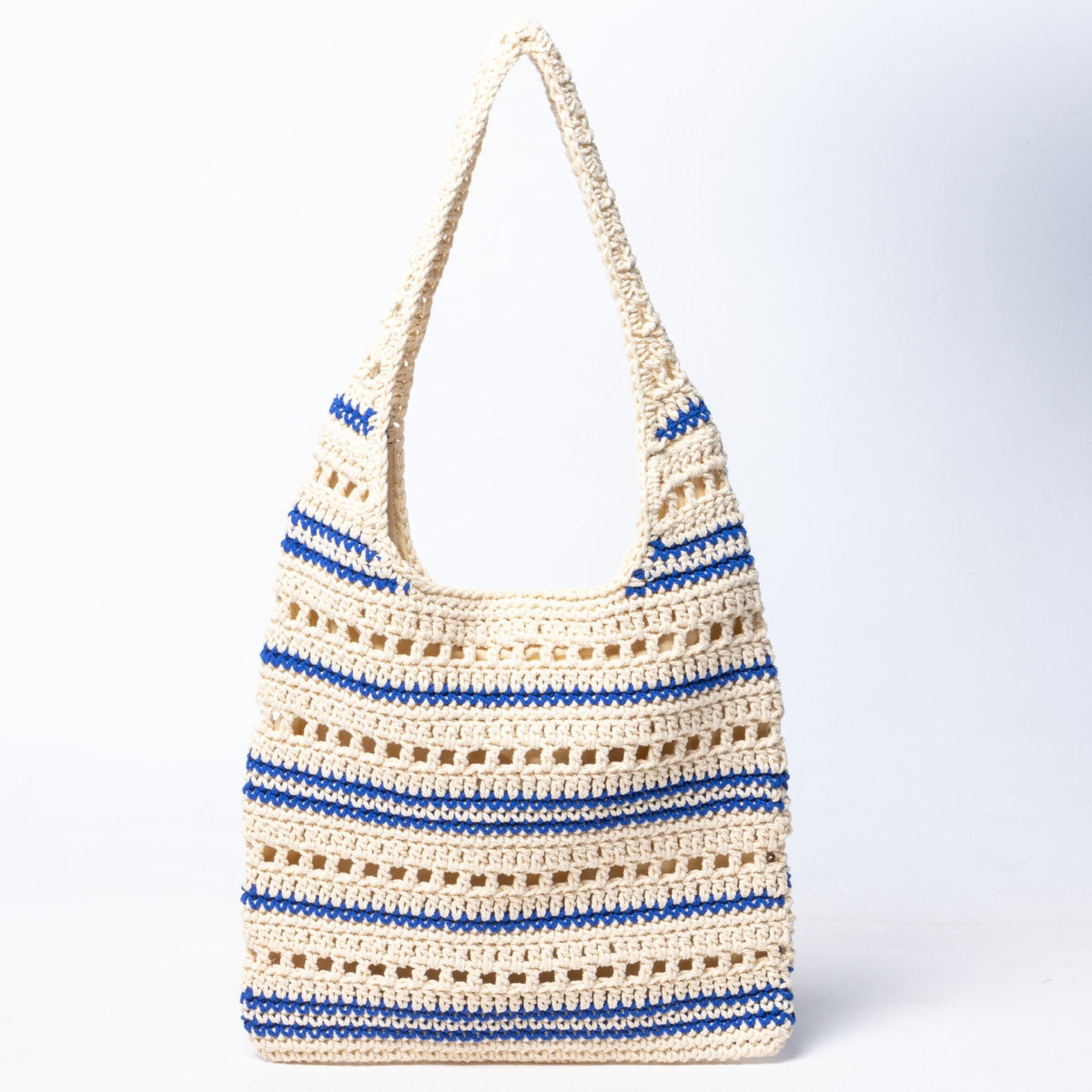 Siopsrl | Macrame Beach Bag with Modern Structural Details Siopsrl