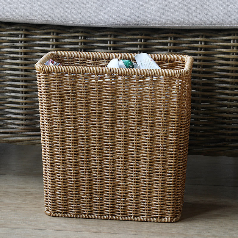 Handcrafted Wicker Waste Bin Siopsrl