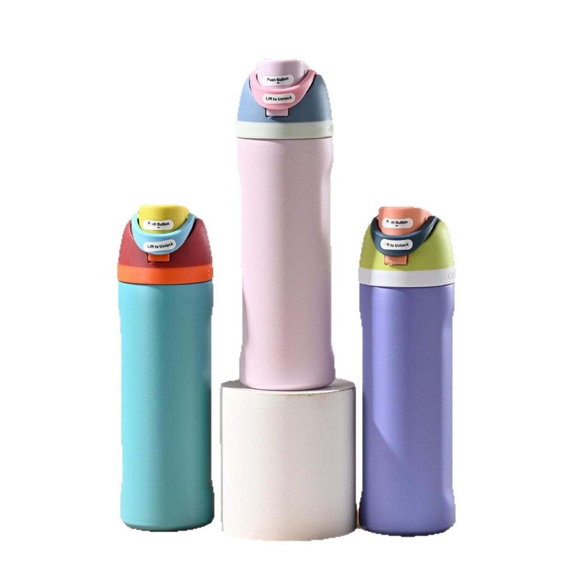 Siopsrl | Insulated Stainless Steel Vacuum Water Bottle With One-Touch Flip Lid And Leakproof Safety Lock