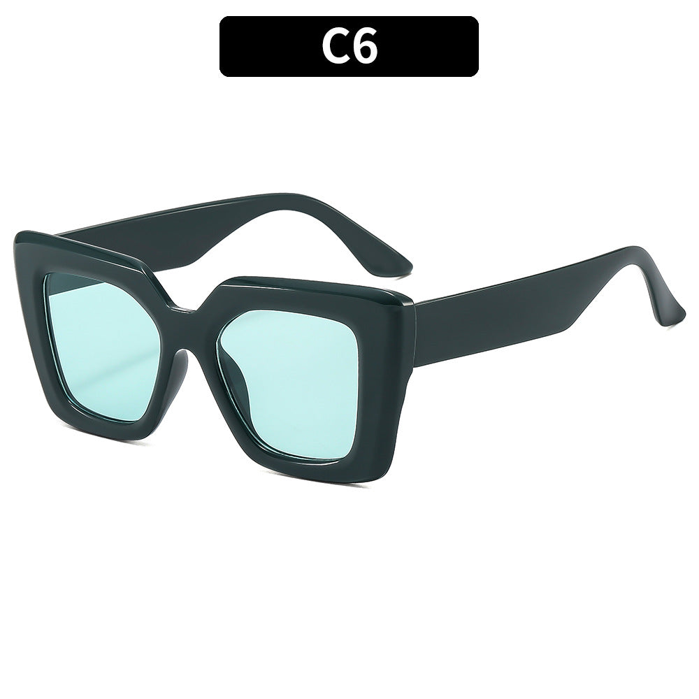 Siopsrl | Geometric Square Frame Sunglasses