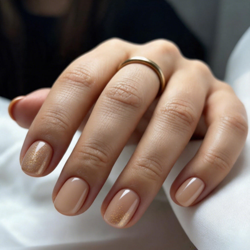 Siopsrl | Elegant artificial nails with delicate glitter effect Siopsrl