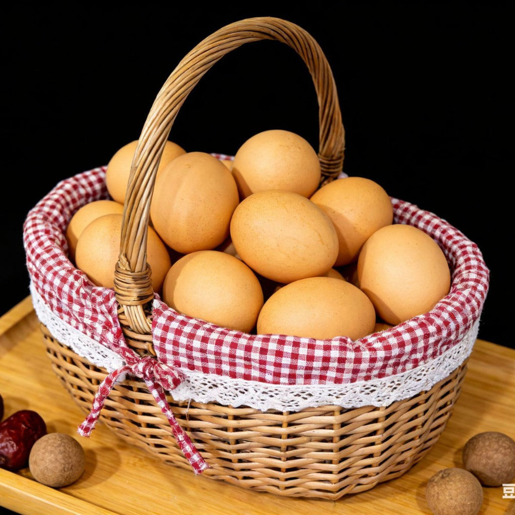 Women's braided basket with romantic gingham pattern Siopsrl