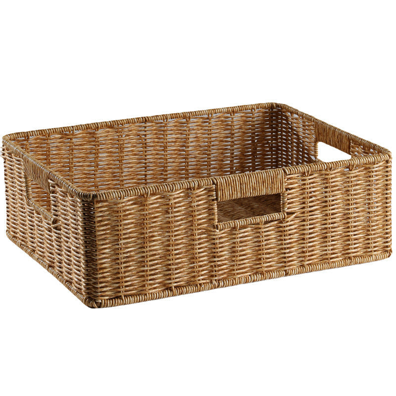 Handcrafted Large Rectangular Wicker Storage Basket Siopsrl