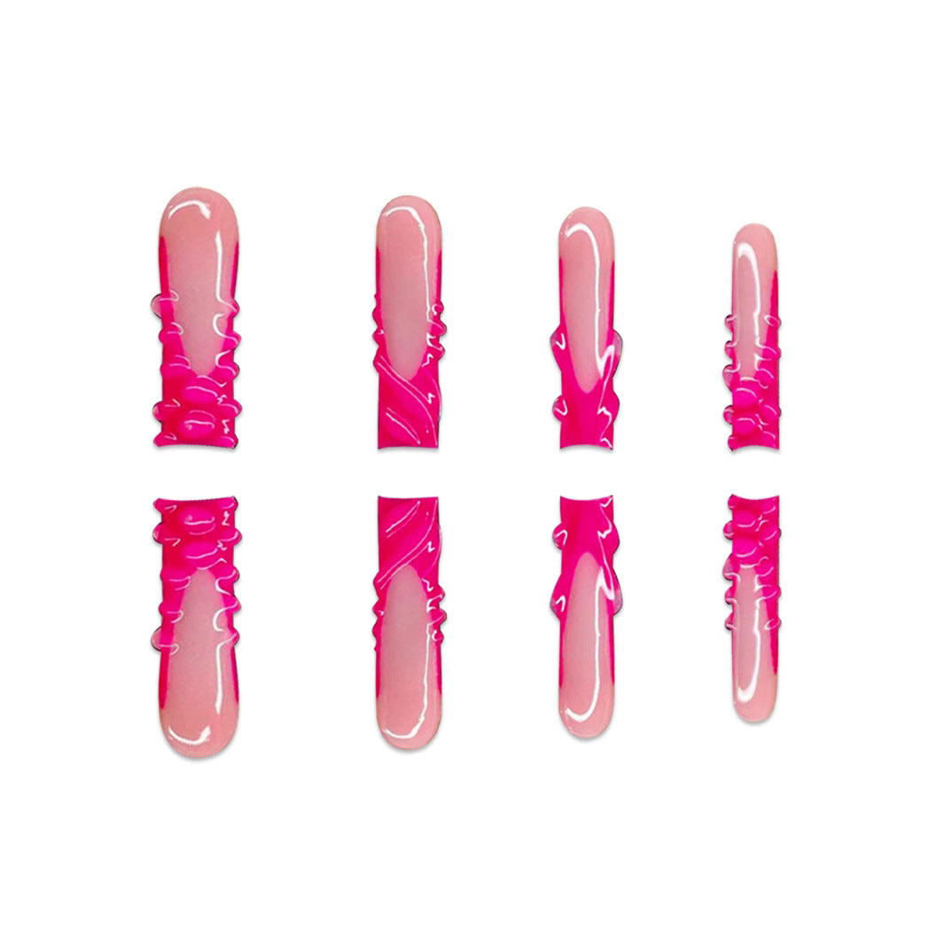 Siopsrl | Stylish Long Length Press-On Nails Siopsrl