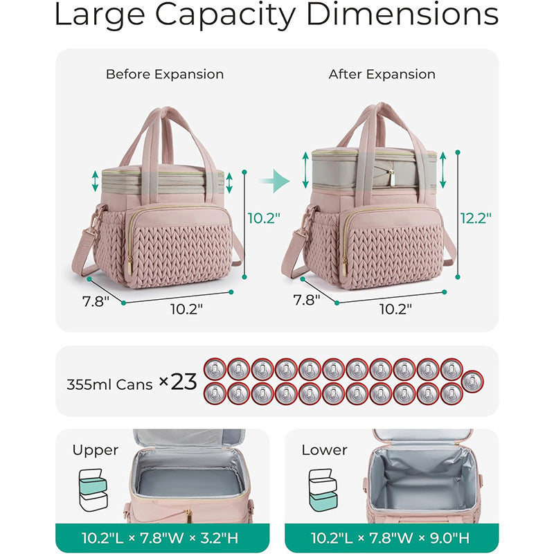 Siopsrl | Insulated picnic bag with multi-layered interior compartment and practical carrying system Siopsrl