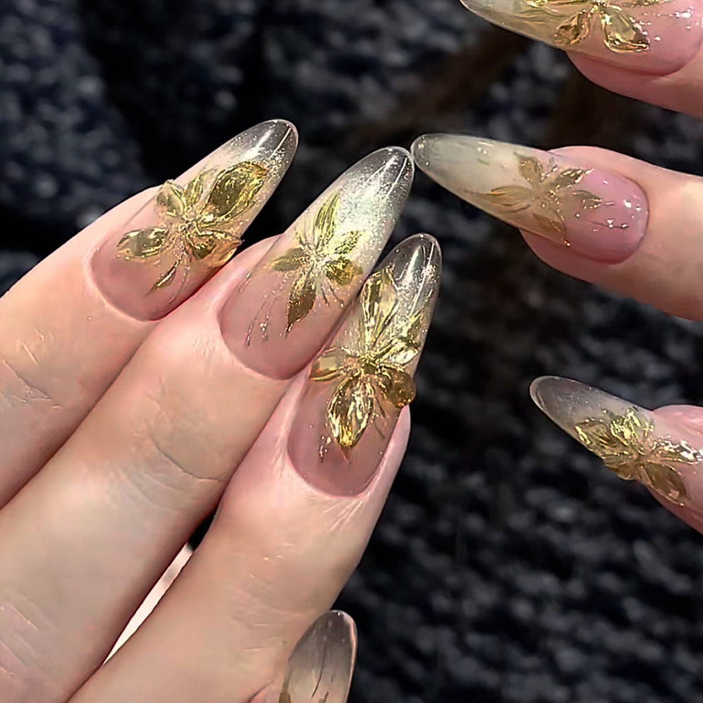 Siopsrl | Floral-Inspired Press-On Nail Set Siopsrl