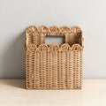 Handcrafted storage basket with curved edge Siopsrl