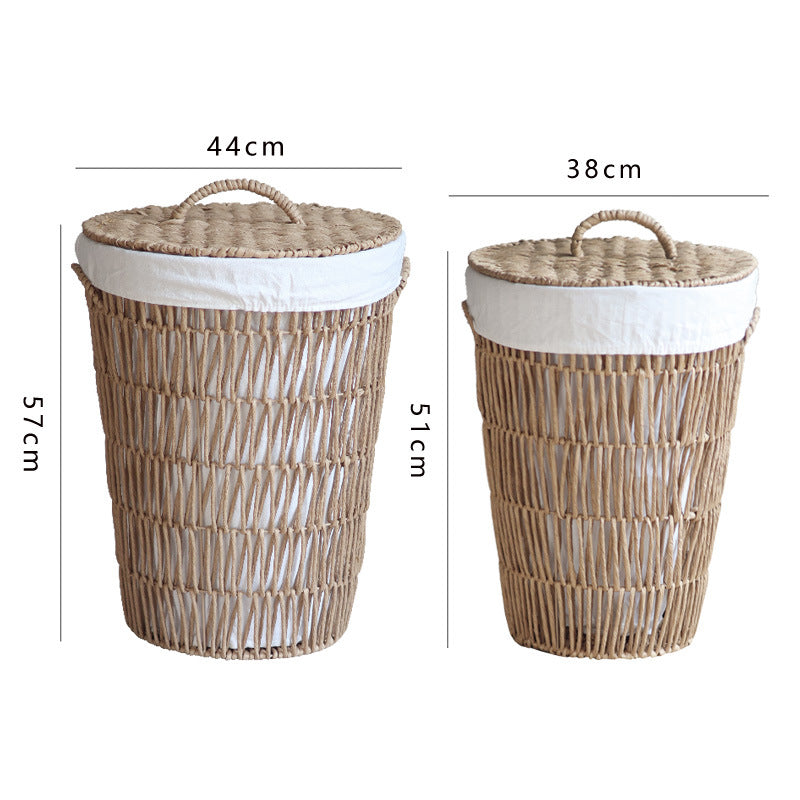 Rustic laundry basket with lid Siopsrl