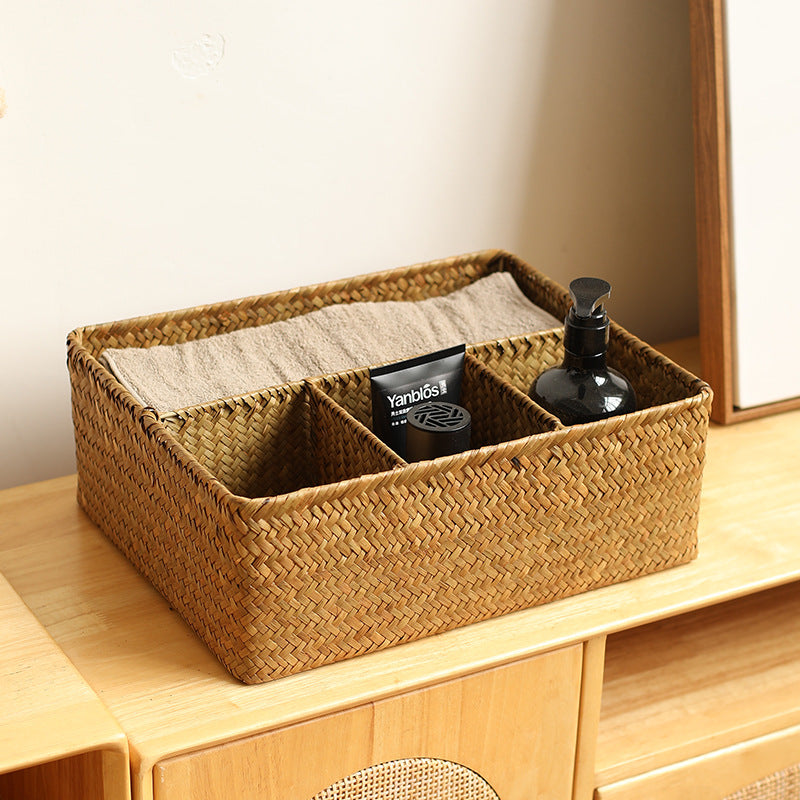 Unisex Versatile Storage Basket with Three Compartments Siopsrl