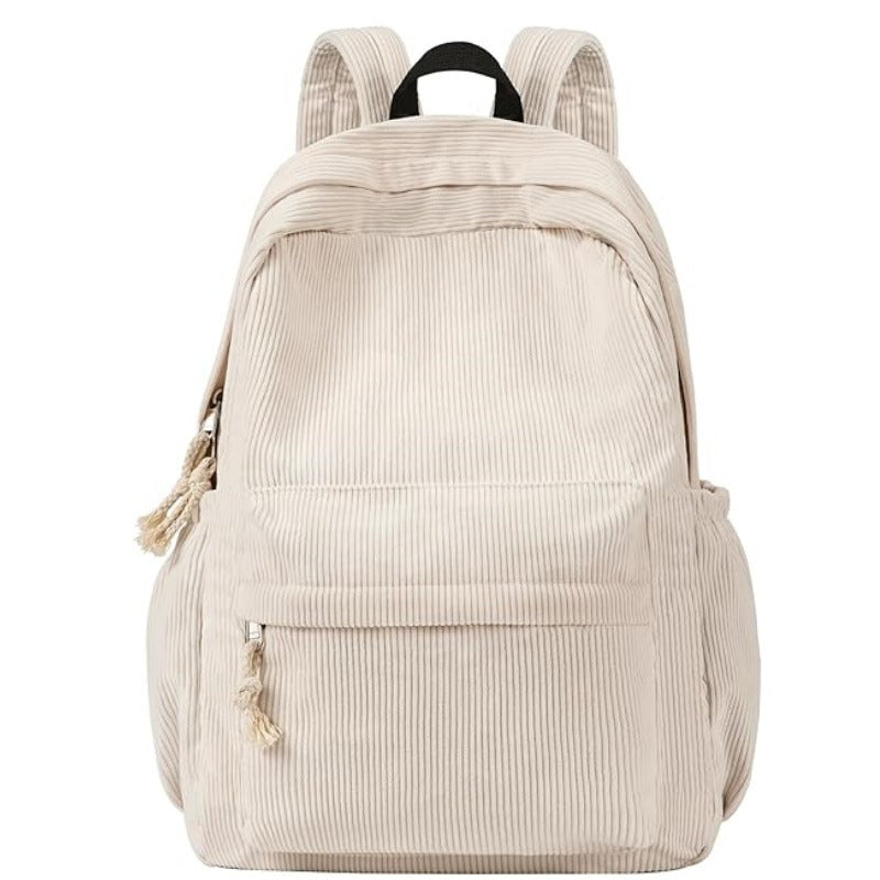 Siopsrl | Cord backpack with deep storage and stylish accents Siopsrl