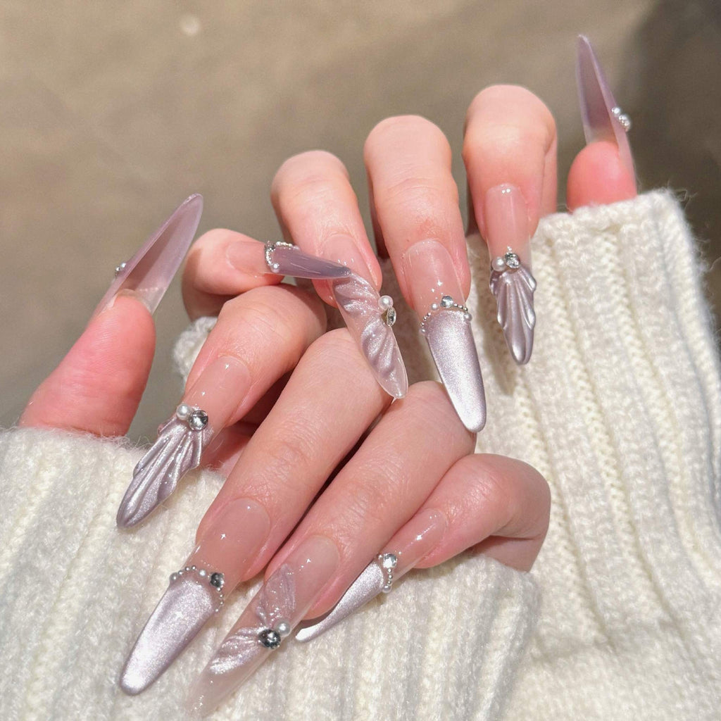 Siopsrl | Decorative 3D Crystal-Embellished Nail Art Extensions Siopsrl