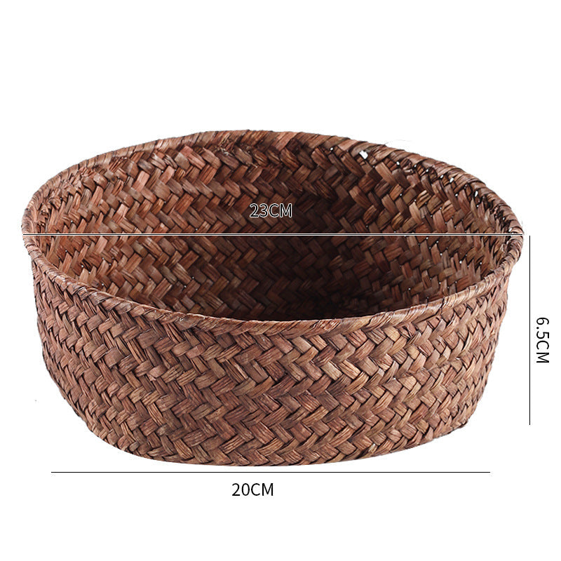 Handmade Natural Fiber Storage Basket Siopsrl