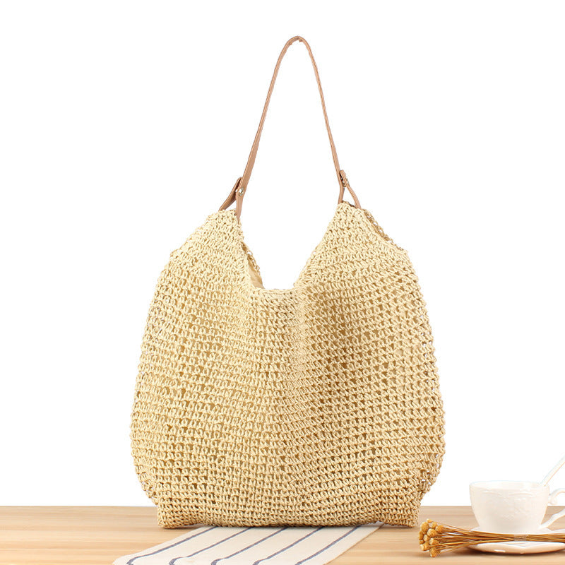 Handbag Made from Hand-Knotted Natural Material with Extra Large Storage Siopsrl