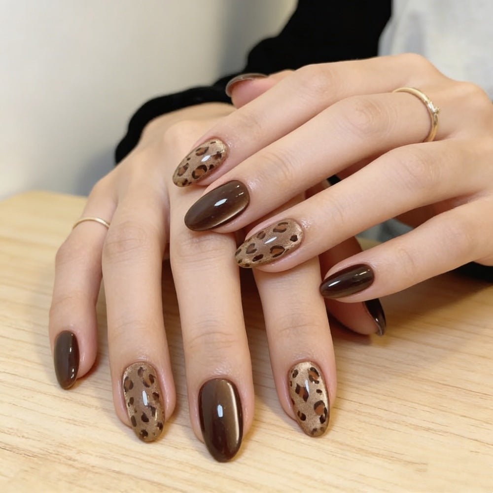 Siopsrl | Artificial Nails in Elegant Leopard Pattern Siopsrl