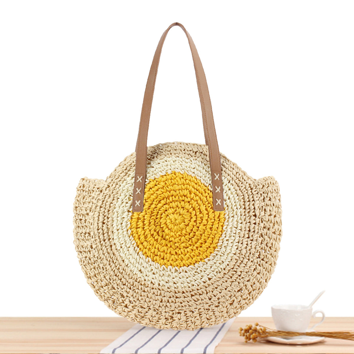 Siopsrl | Round straw bag Siopsrl