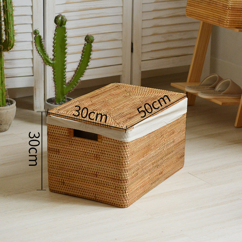 Women rectangular rattan storage basket Siopsrl