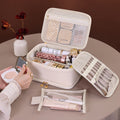 Cosmetic Organizer With Multiple Compartments And Practical Viewing Window Siopsrl