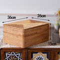 Women rectangular rattan storage basket Siopsrl