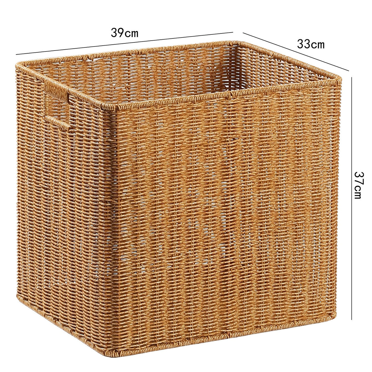Handcrafted Rectangular Wicker Storage Bin Siopsrl
