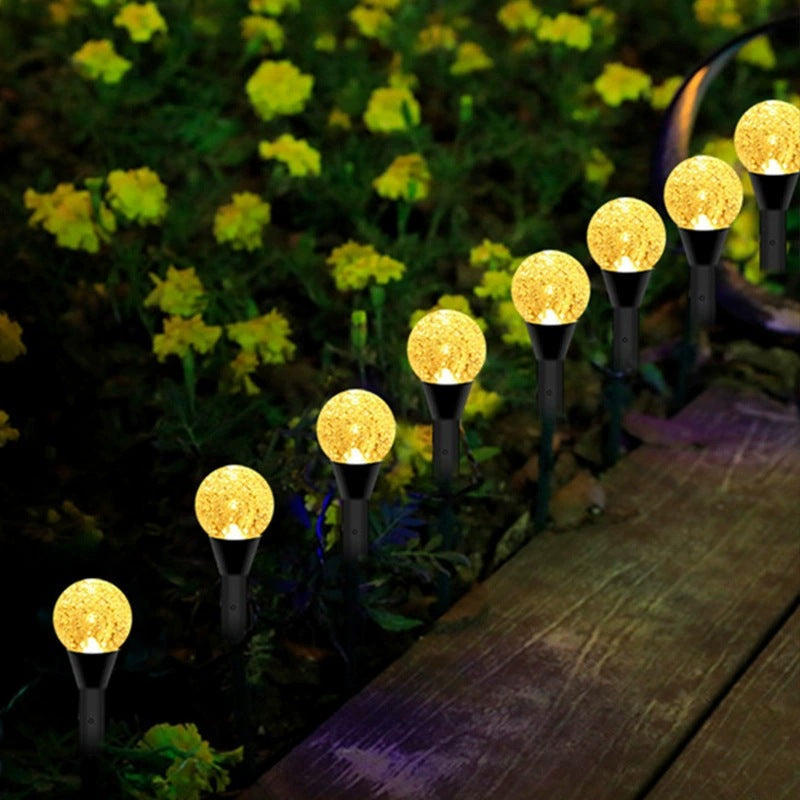 Crescent Moon Solar Garden Stake Lights With Textured Acrylic Diffuser And Warm White LED Siopsrl