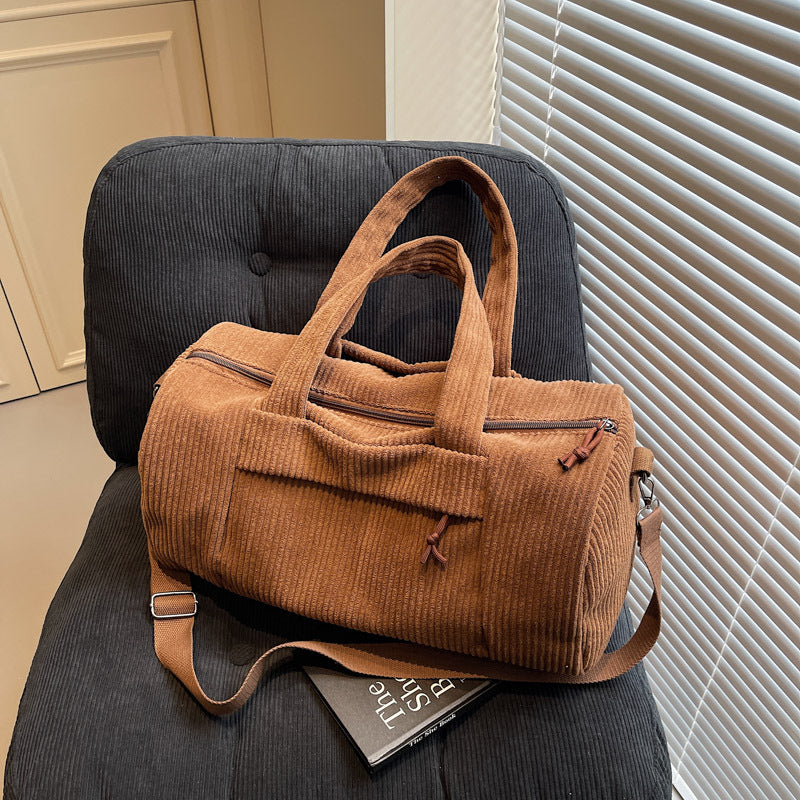 Siopsrl | Sporty Travel Bag Made of Soft Cord Material with Adjustable Shoulder Strap Siopsrl