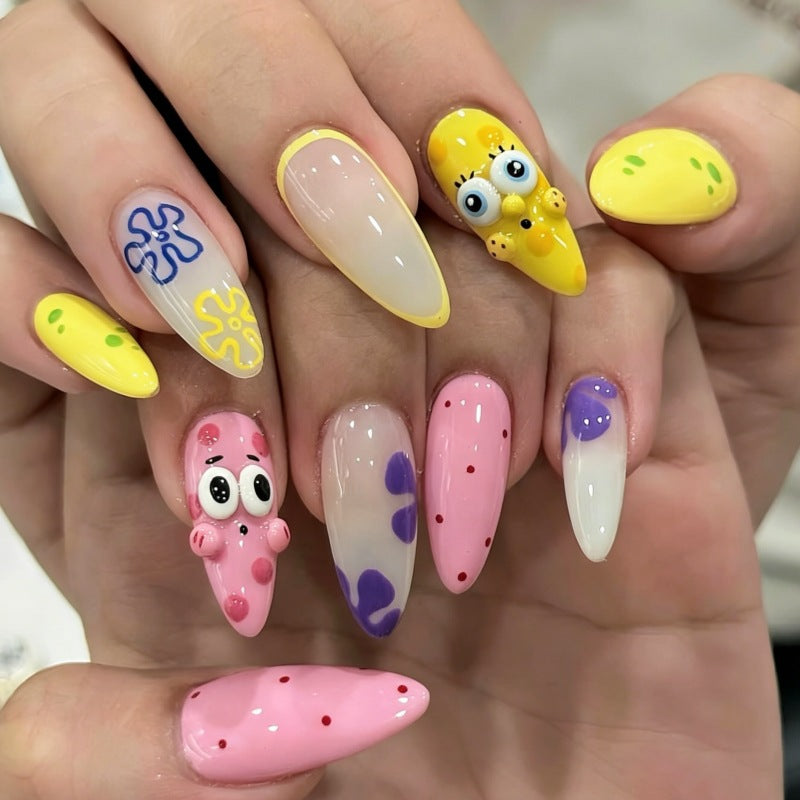 Siopsrl | Whimsical Cartoon Press-On Nail Set Siopsrl