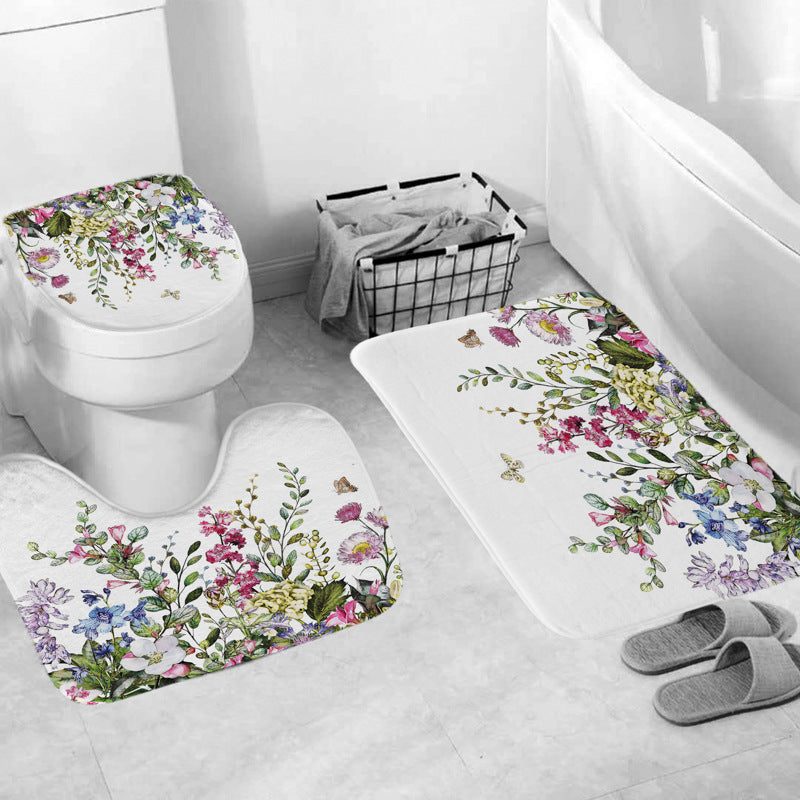 Siopsrl | Leafy Botanical Themed Bathroom Ensemble Siopsrl