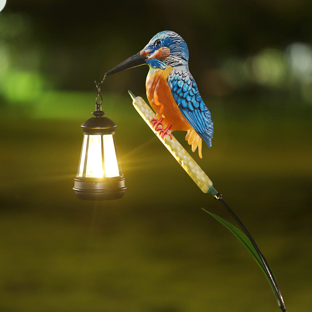 Decorative Solar Flamingo Garden Stake Lamp With Adjustable Metal Arm And Integrated LED Siopsrl