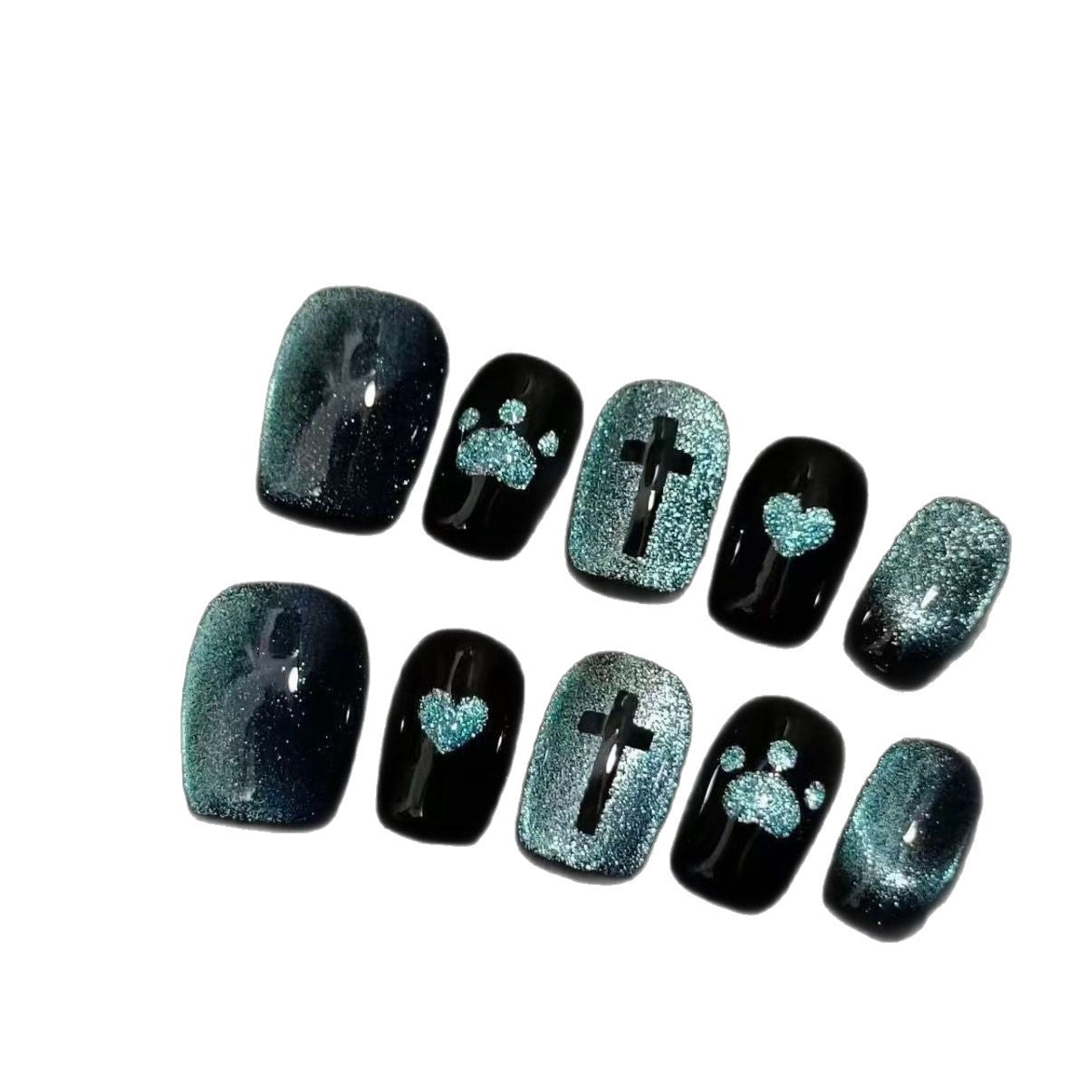 Siopsrl | Artistic Press-On Nail Set Siopsrl