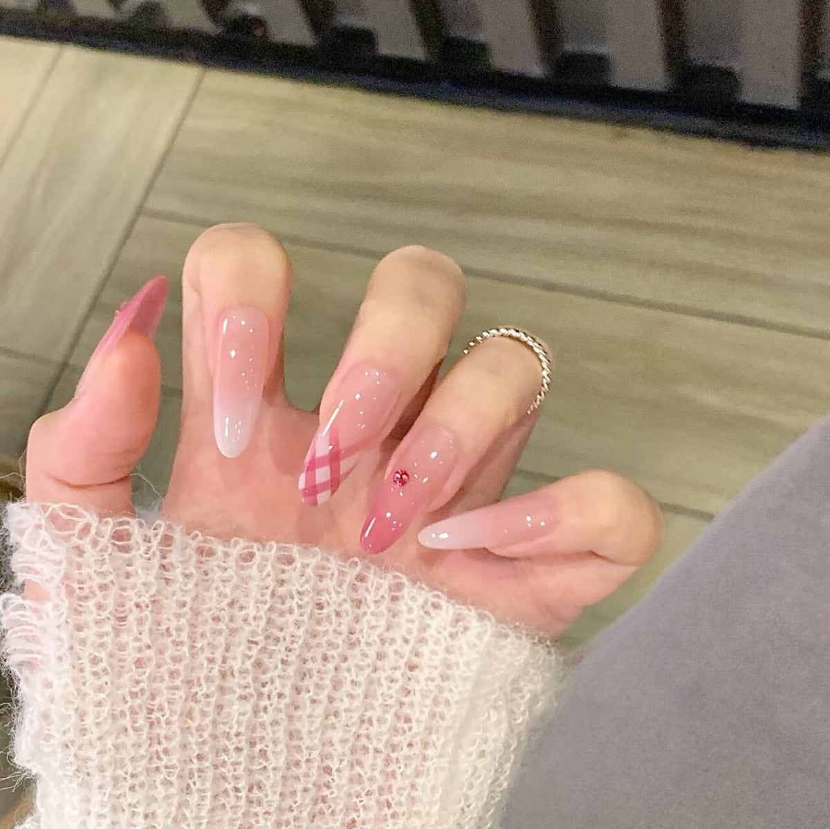 Siopsrl | Gradient Ombre Press-On Nail Extensions Siopsrl