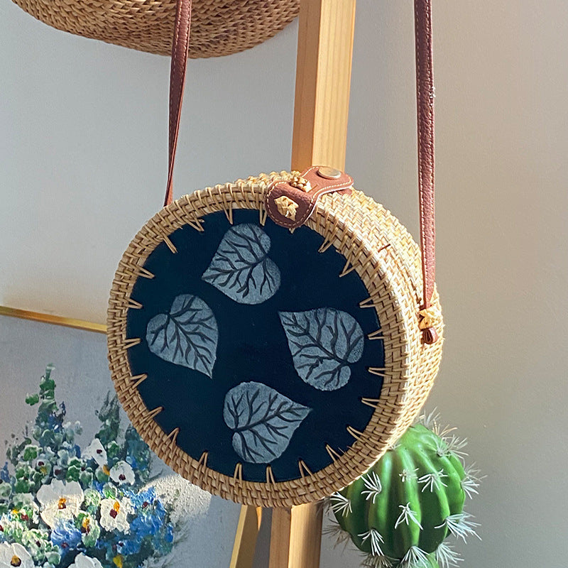 Ladies Round Basket Bag Siopsrl