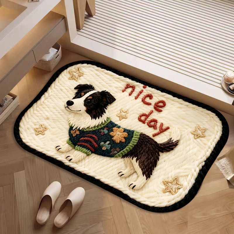 Siopsrl | Decorative Dog-Themed Bath Rug Siopsrl