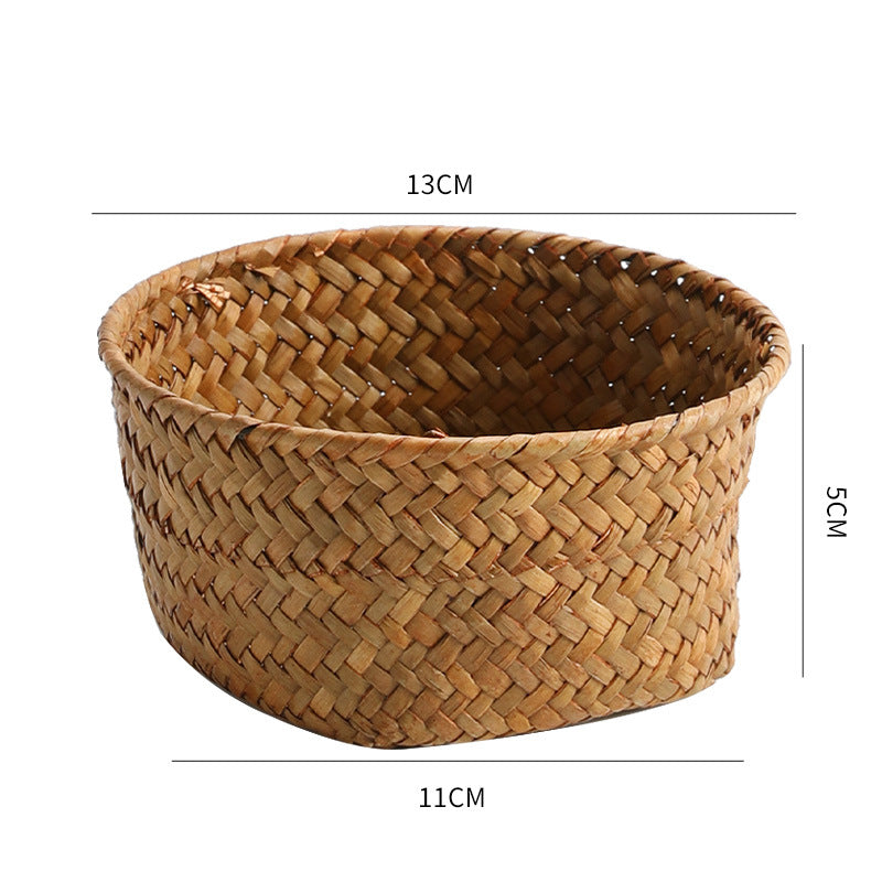 Handmade Natural Fiber Storage Basket Siopsrl