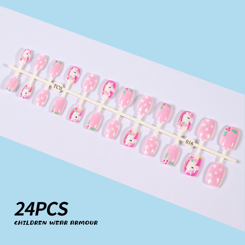 Siopsrl | Children's Fun-Themed Press-On Nail Set Siopsrl